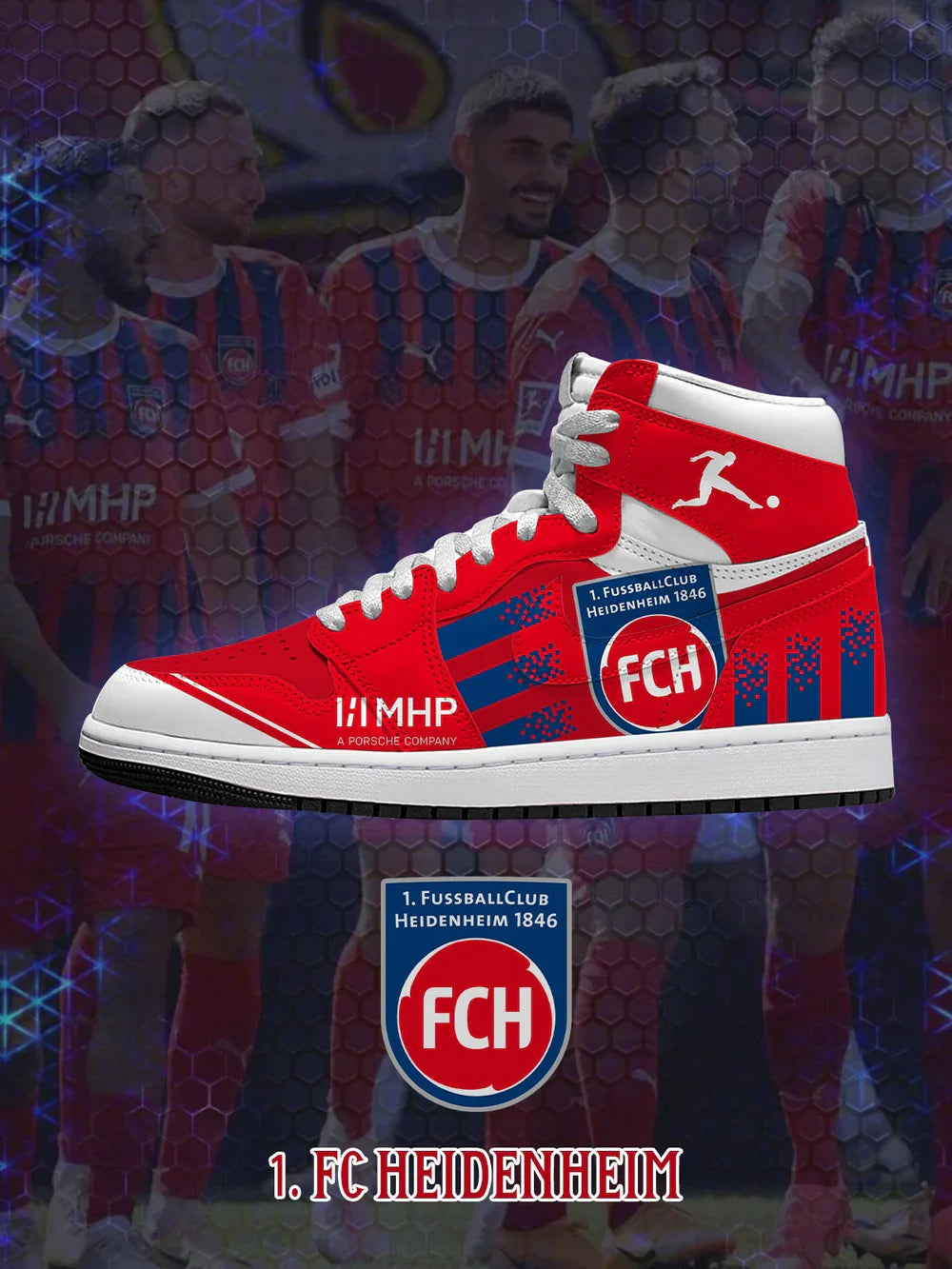 Heidenheim (Adult and kids size available) Limited Edition Design Shoes J1