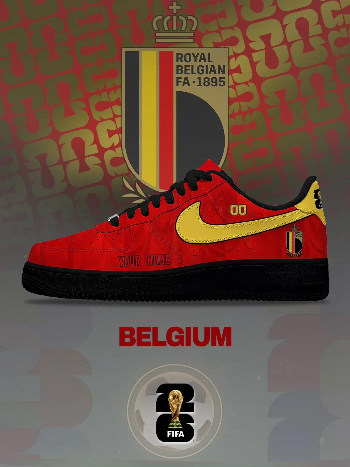 World Cup 2026 Belgium Design Shoes F1