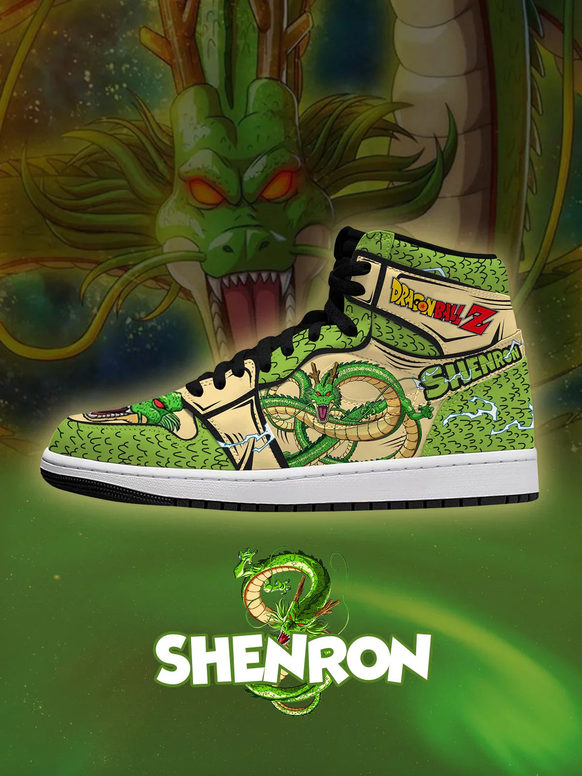 Shenron (Adult and kids size available) Limited Edition Design Shoes J1