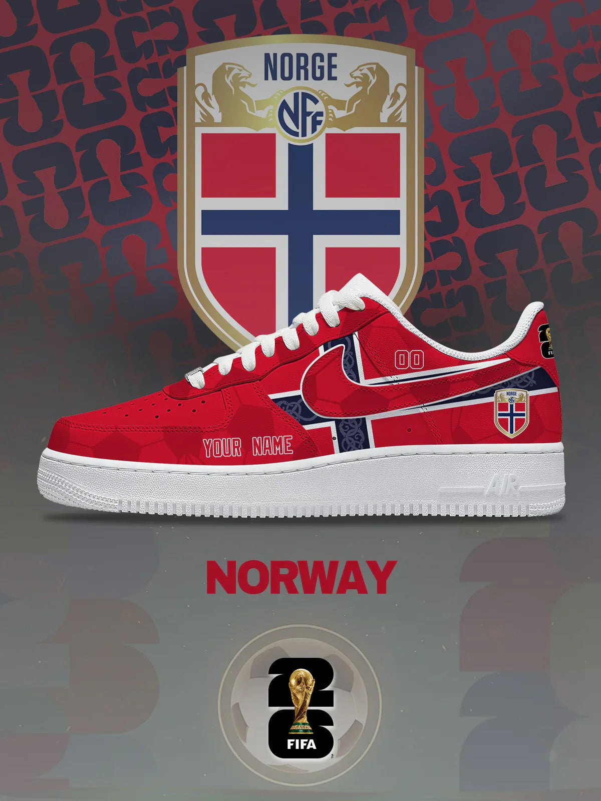 World Cup 2026 Norway Design Shoes F1