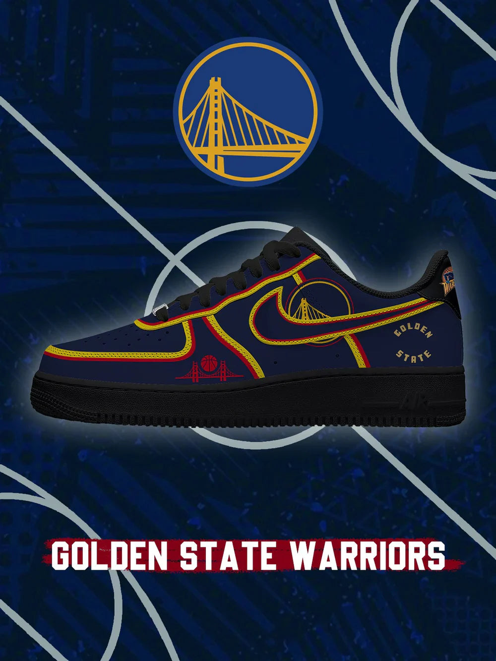 Golden State Basketball limited edition Design Shoes F1