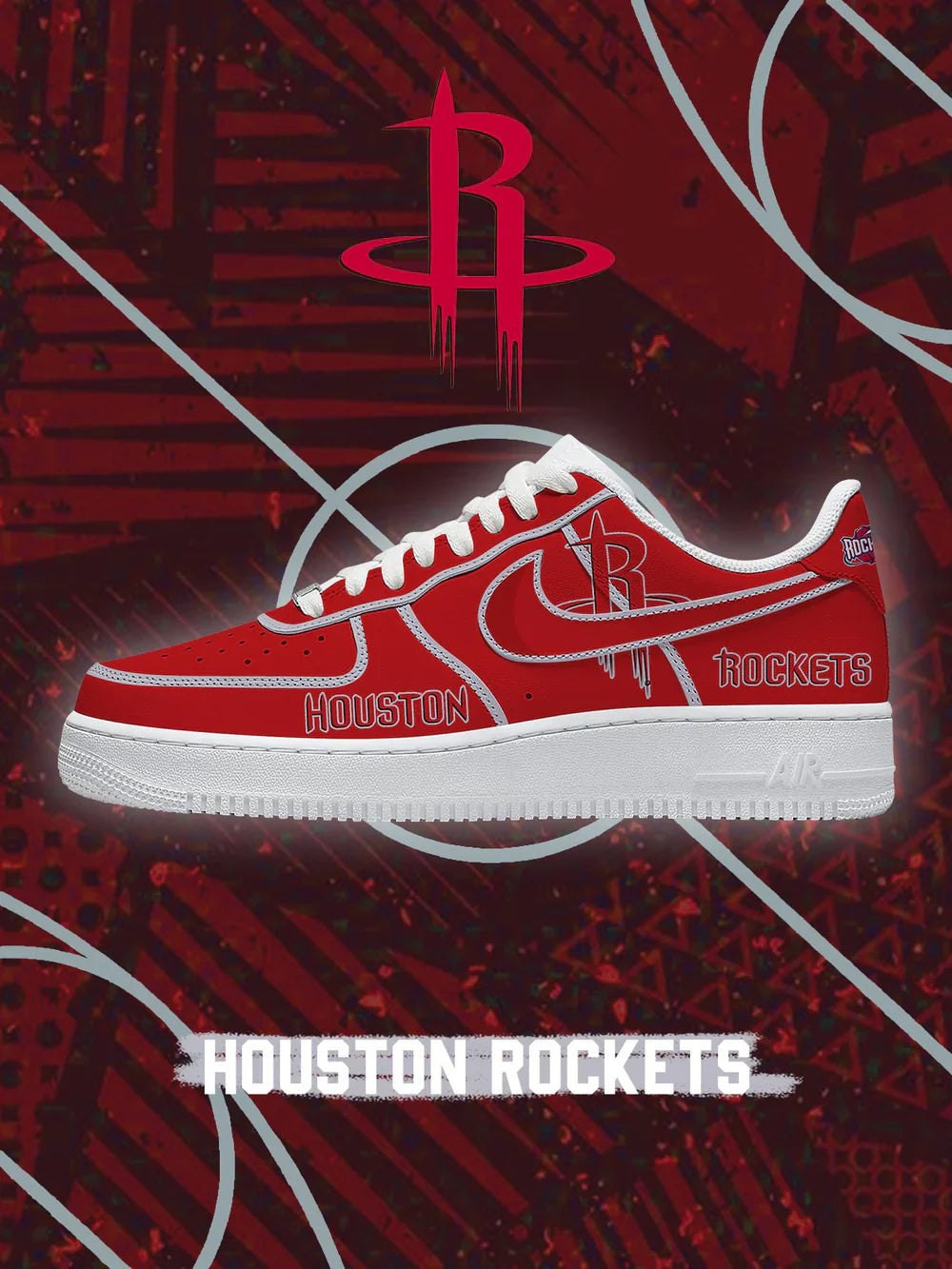 Houston Basketball limited edition Design Shoes F1