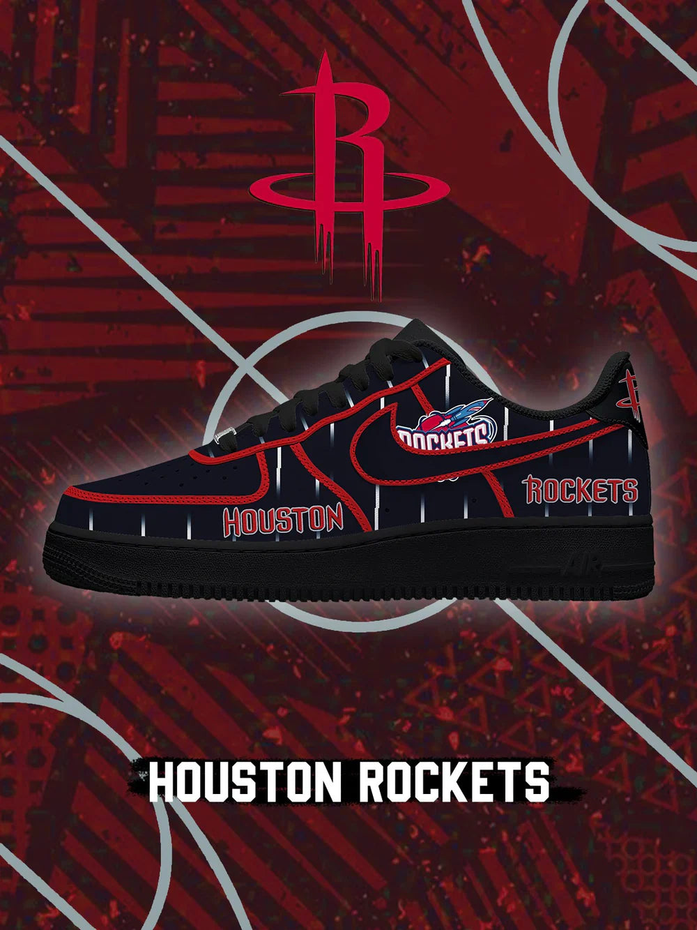 Houston Basketball limited edition Design Shoes F1