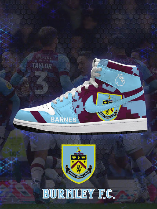 Burnley  (Adult and kids size available) Limited Edition Design Shoes J1