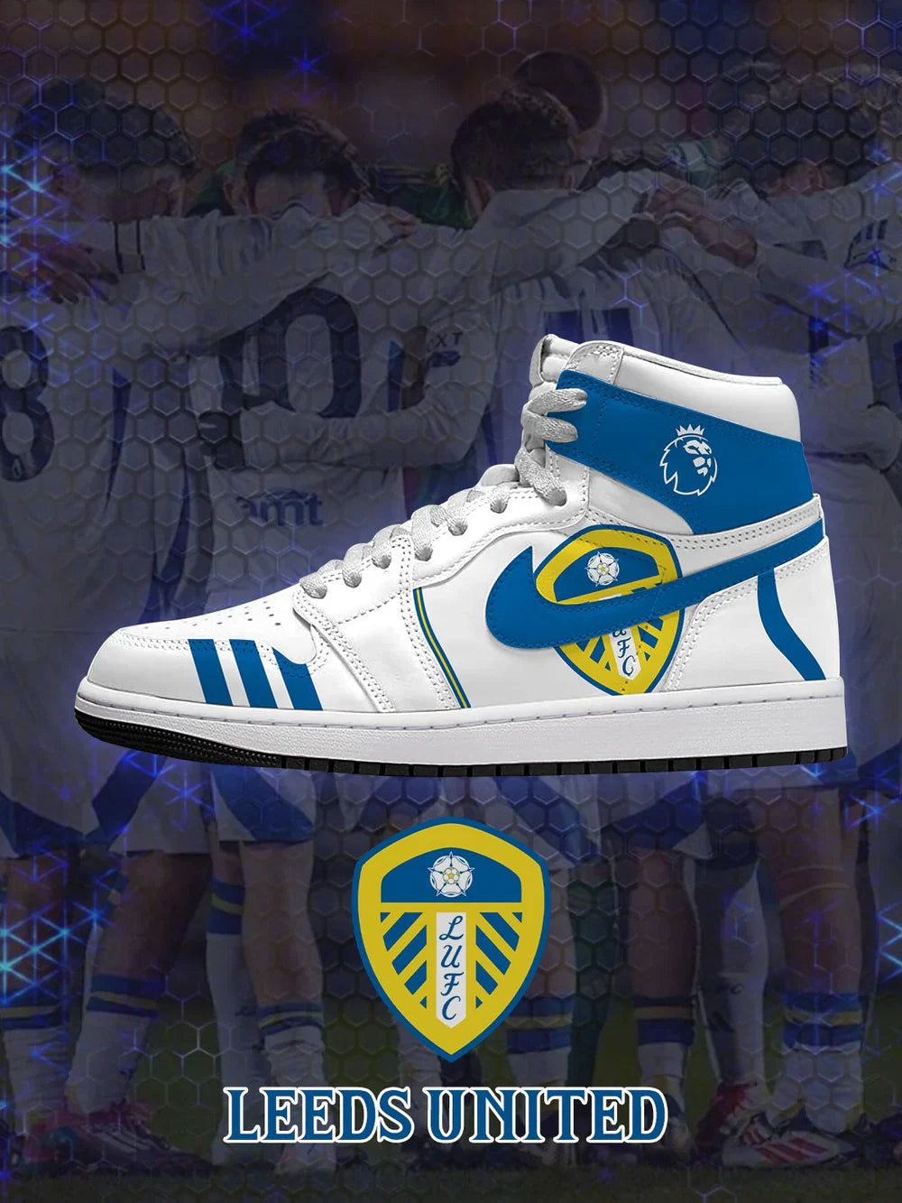 Leeds (Adult and kids size available) Limited Edition Design Shoes J1