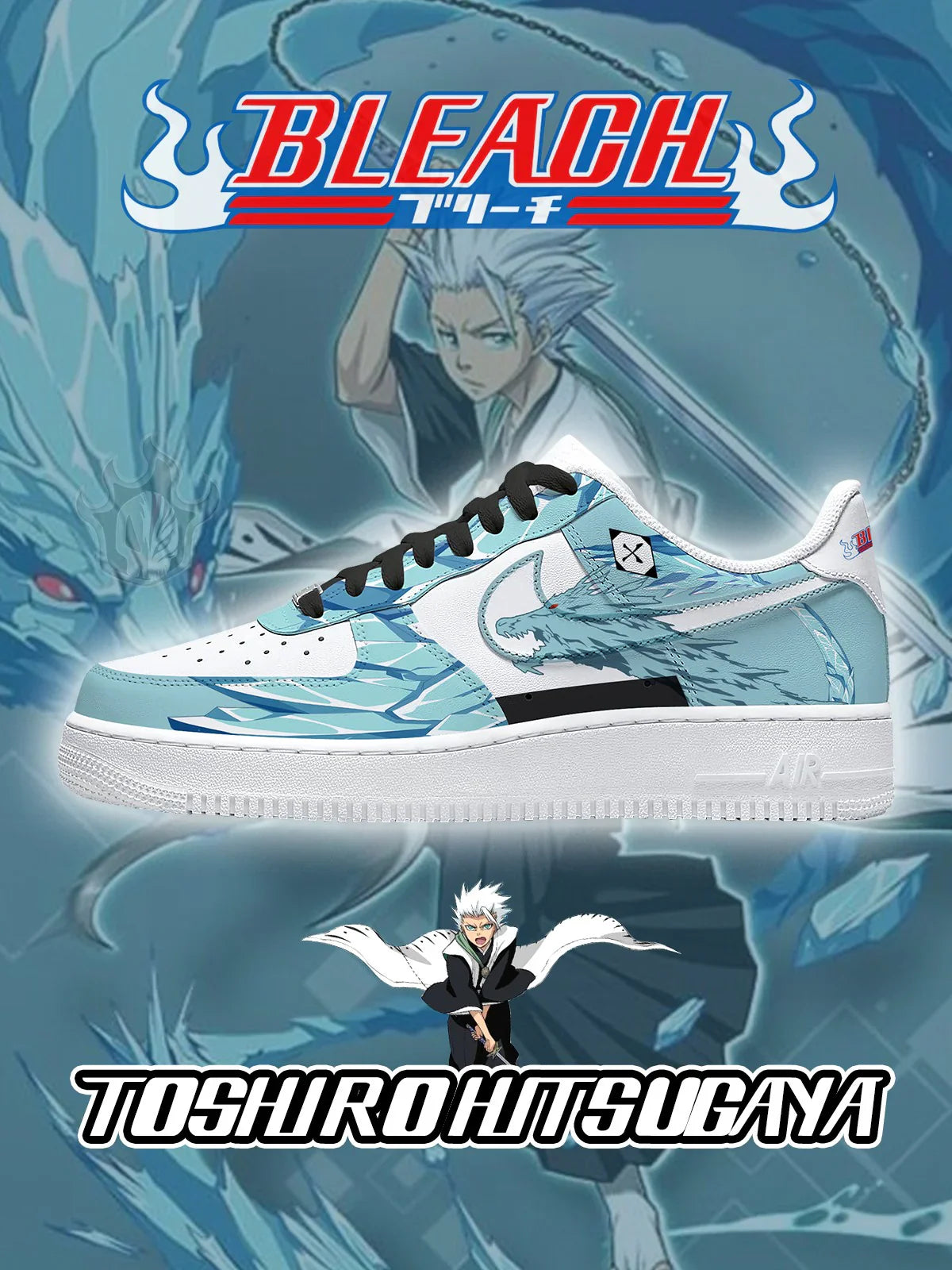 Toshiro Hitsugaya limited edition Design Shoes F1