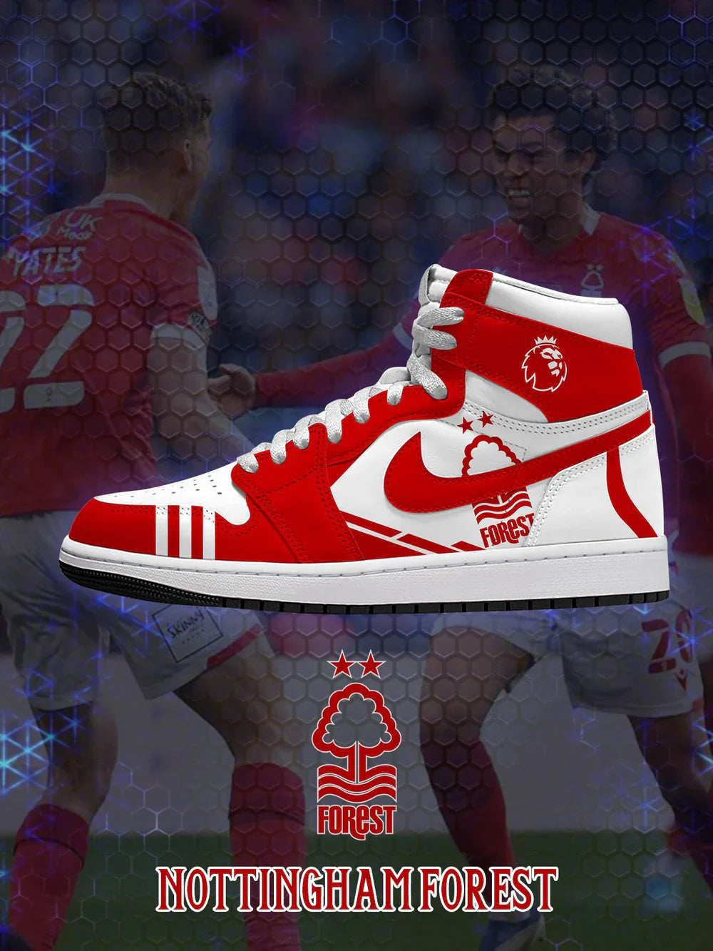 Nottm Forest (Adult and kids size available) Limited Edition Design Shoes J1