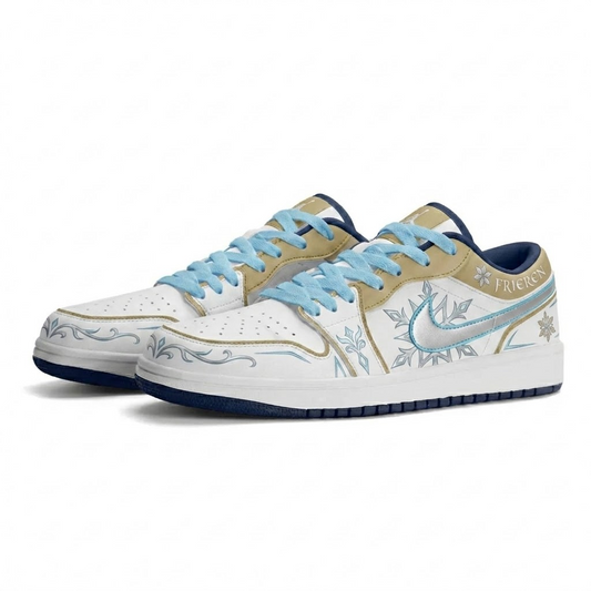 Northern Snow Flower Design Shoes J1