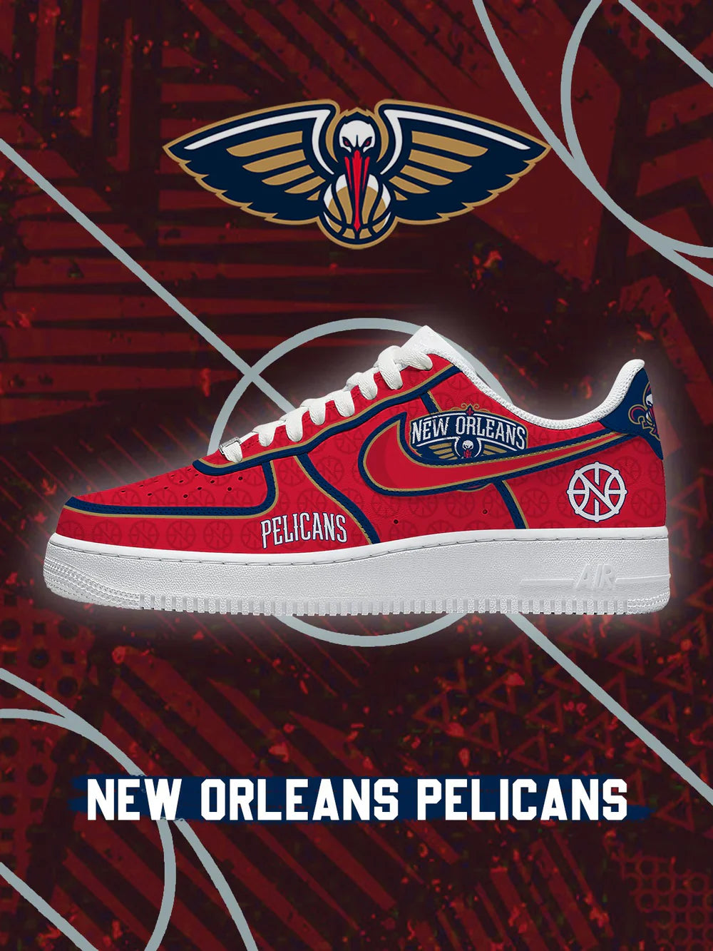 New Orleans Basketball limited edition Design Shoes F1