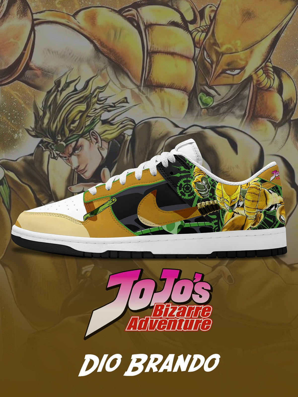 Dio Brando V.2 Custom Court-Low Sneakers Design Shoes DK