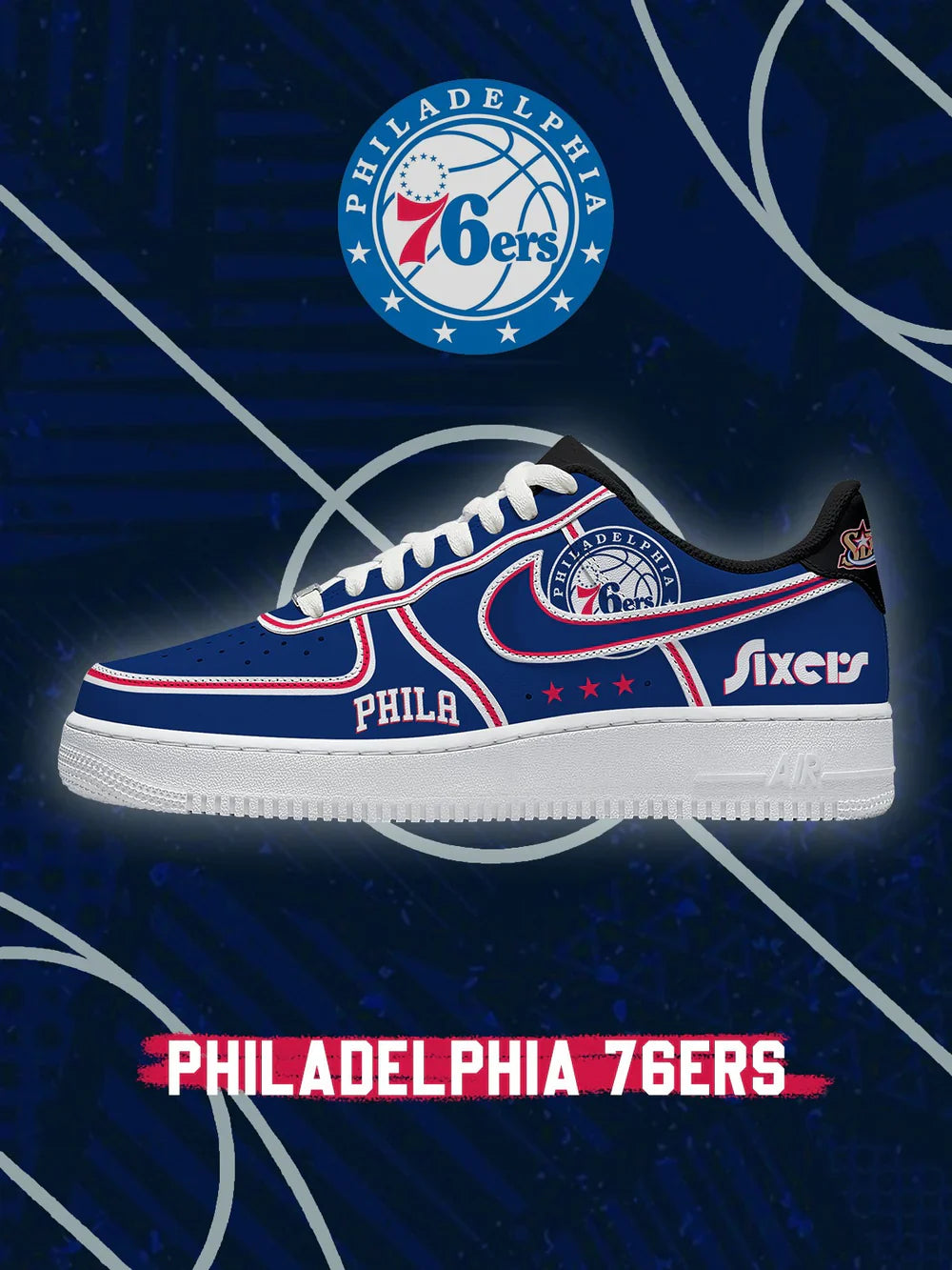 Philadelphia Basketball limited edition Design Shoes F1