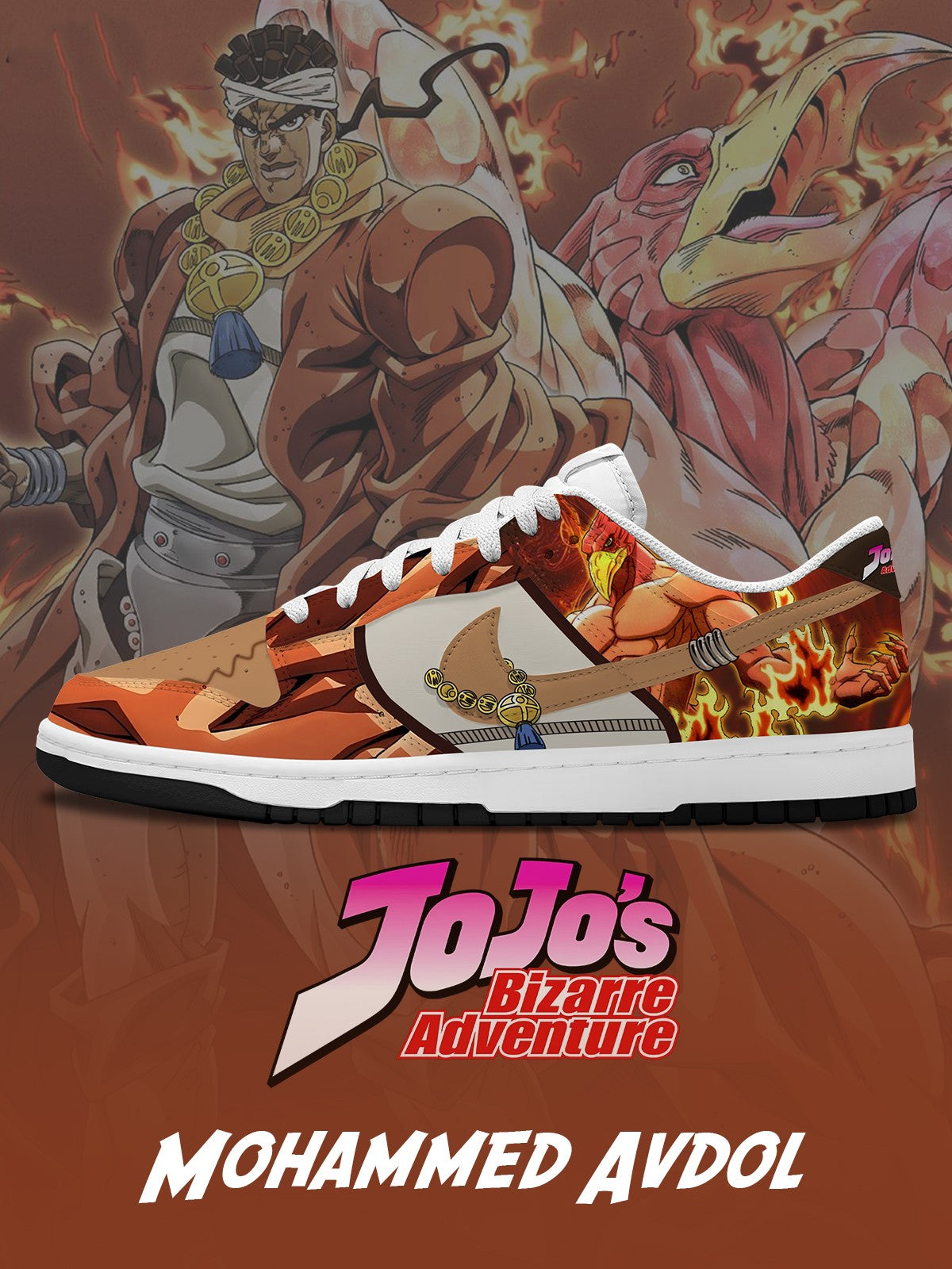 Mohammed Avdol V.2 Custom Court-Low Sneakers Design Shoes DK