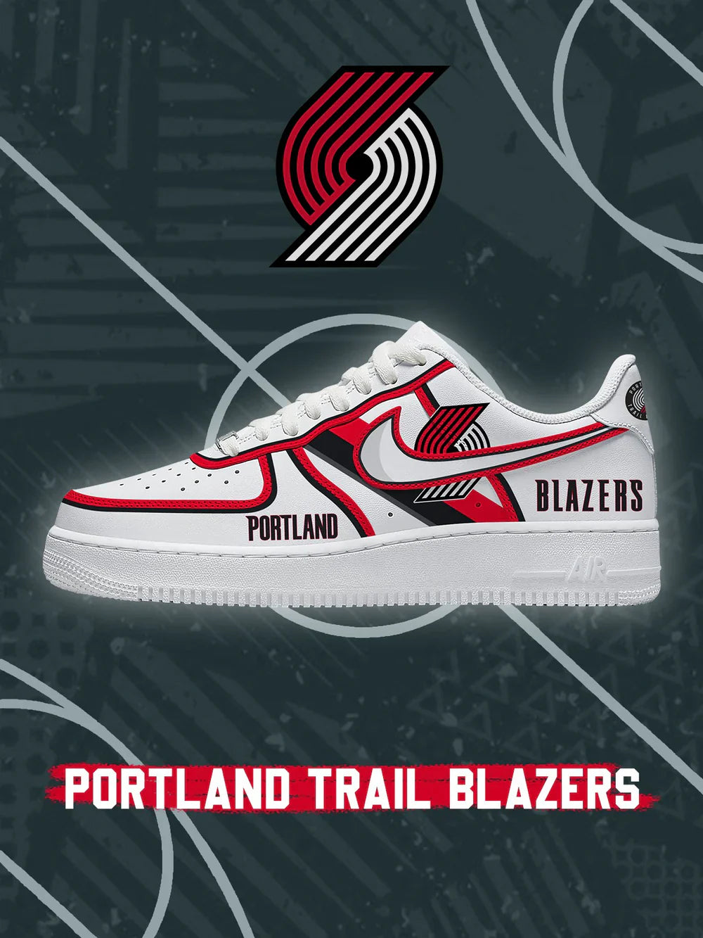 Portland Trail Basketball limited edition Design Shoes F1