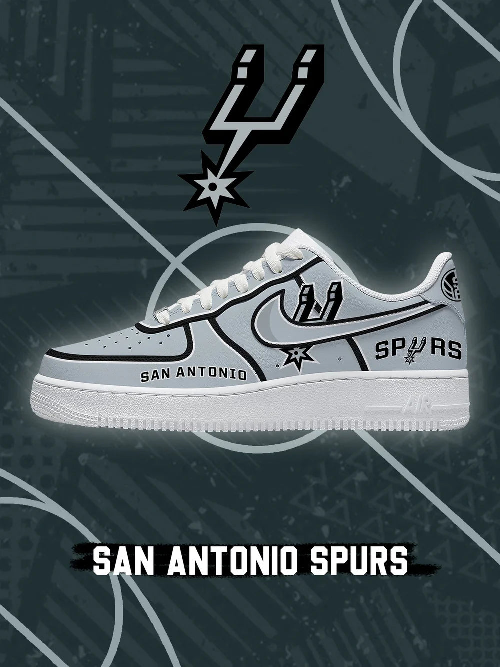 San Antonio Basketball limited edition Design Shoes F1