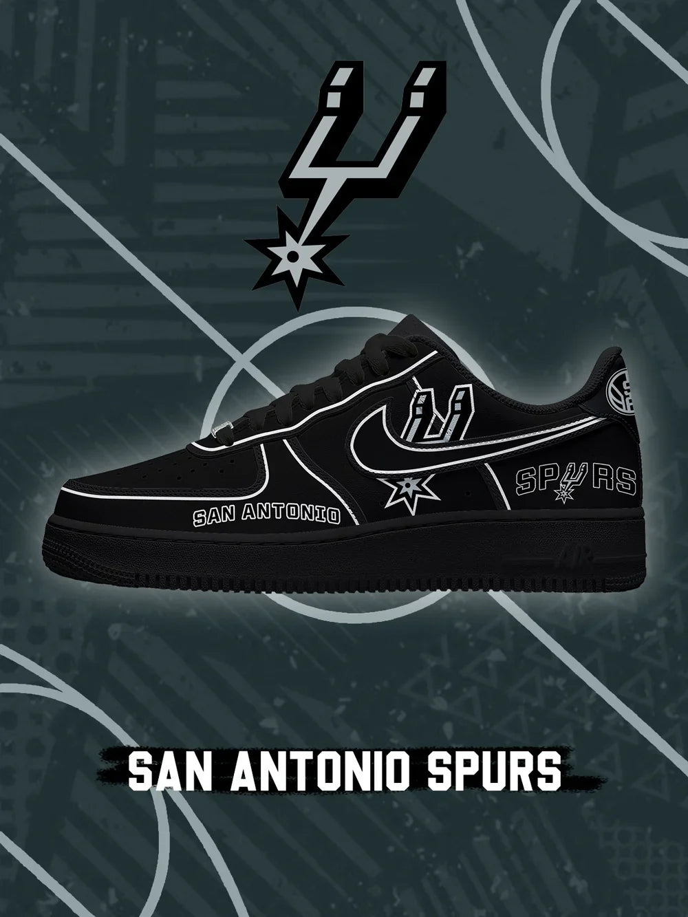 San Antonio Basketball limited edition Design Shoes F1