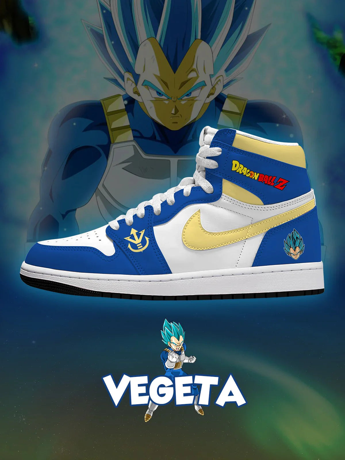 Vegeta (Adult and kids size available) Limited Edition Design Shoes J1