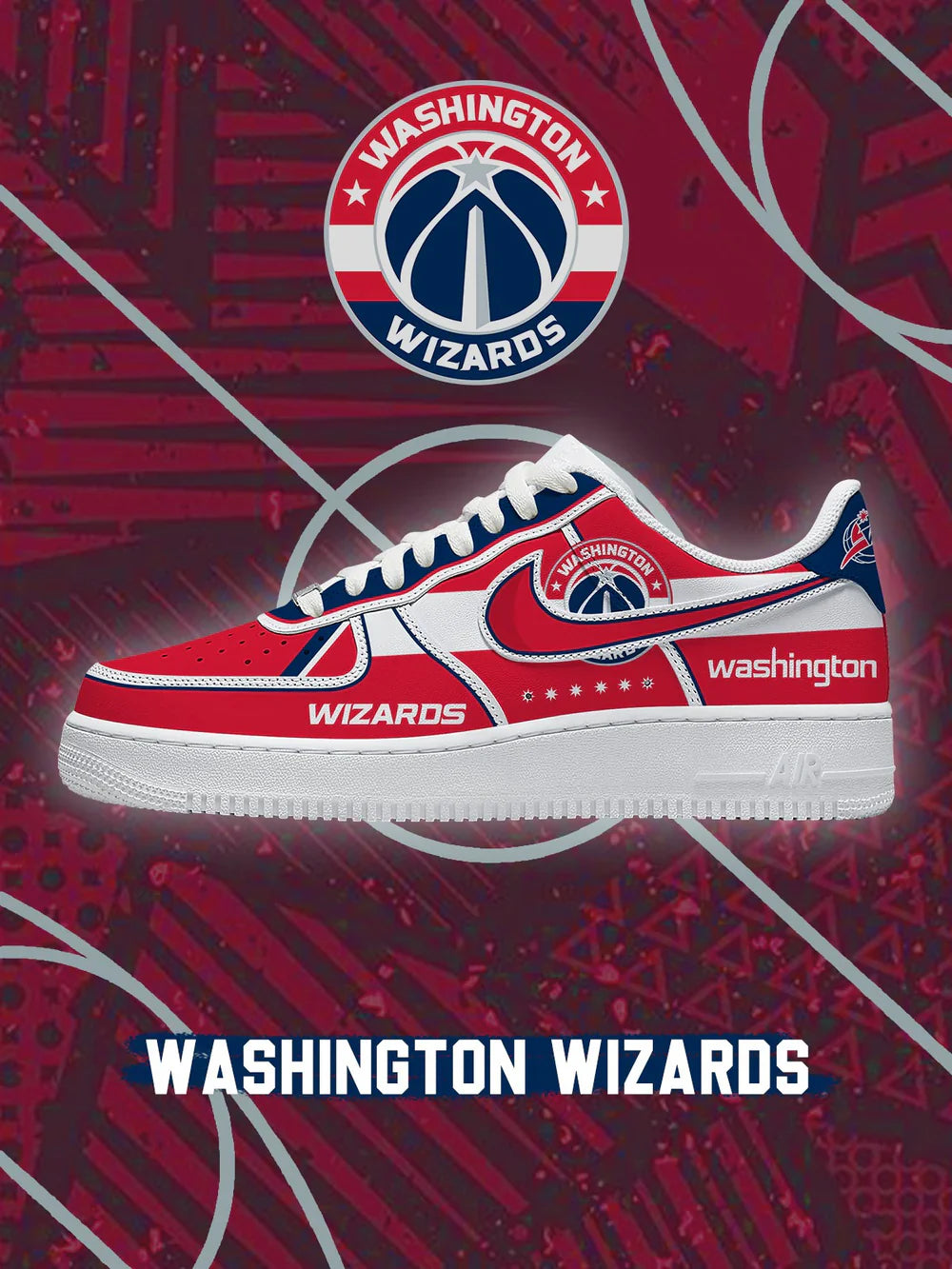 Washington Basketball limited edition Design Shoes F1