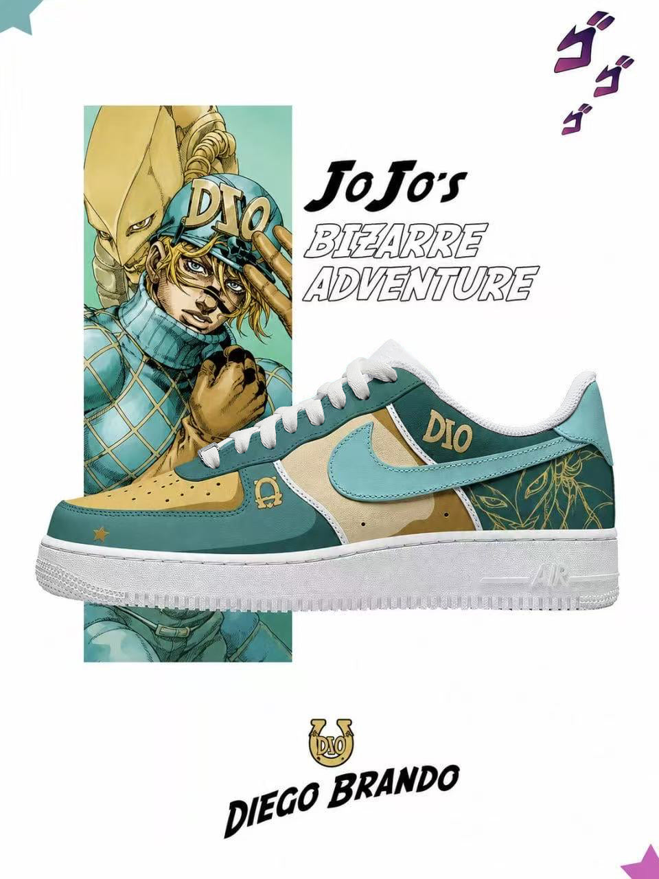 Diego Brando V.3 Custom Air-Style Sneakers Design Shoes F1