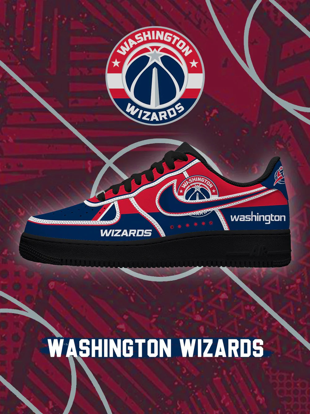 Washington Basketball limited edition Design Shoes F1