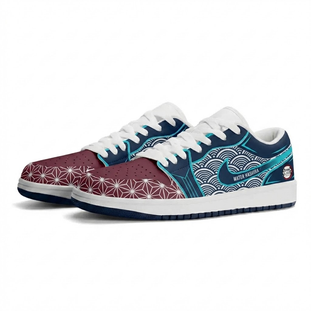 Giyu Water Hashira Design Shoes J1