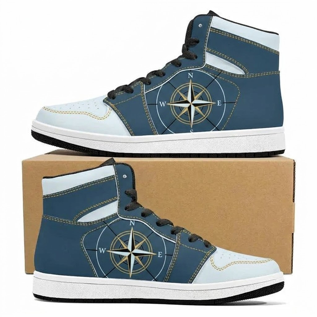Winter Hall Compass Design Shoes J1