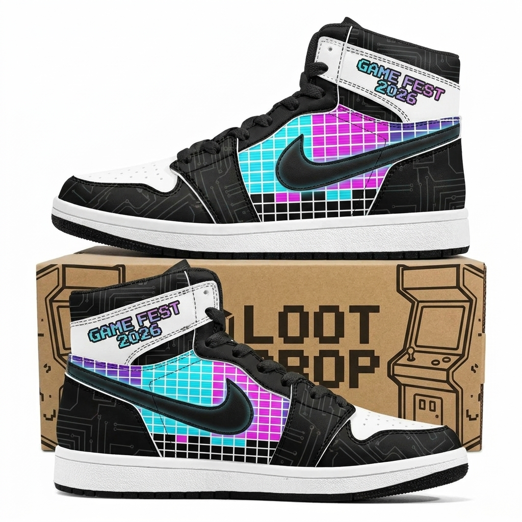 Pixel Raid Signal Design Shoes J1