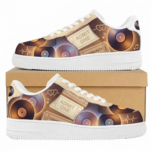Vintage Concert Fandom Design Shoes F1