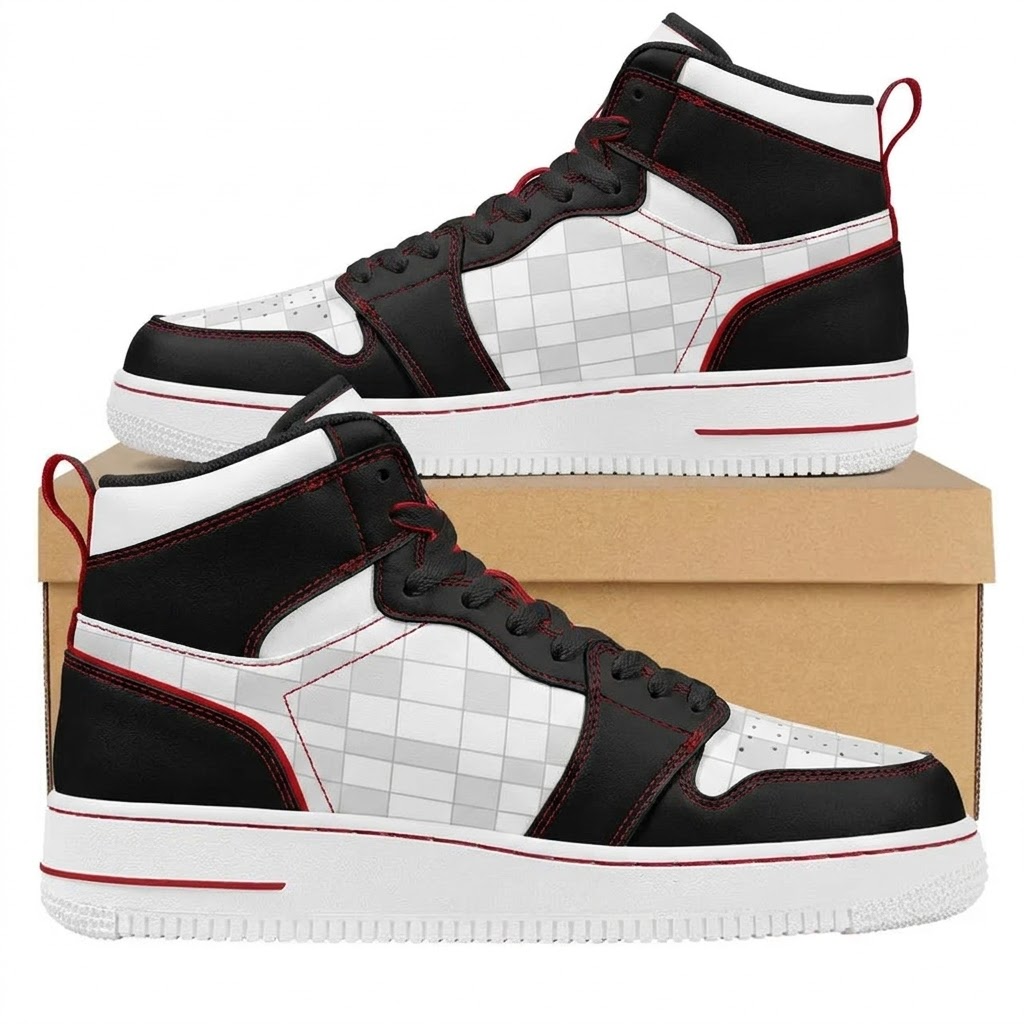Japanese GP Pit-Lane Energy Grid Checker Design Shoes F1