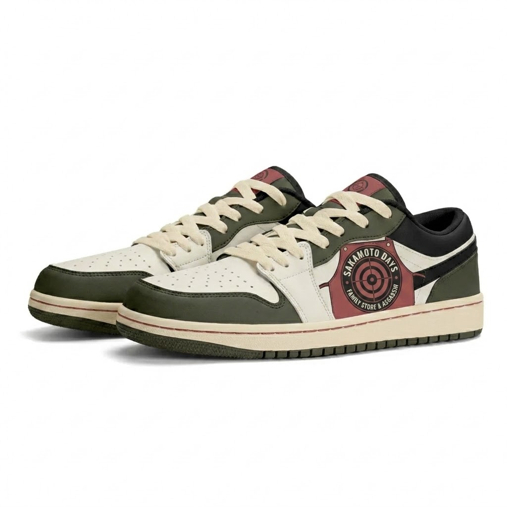 Apron Target Badge Design Shoes J1