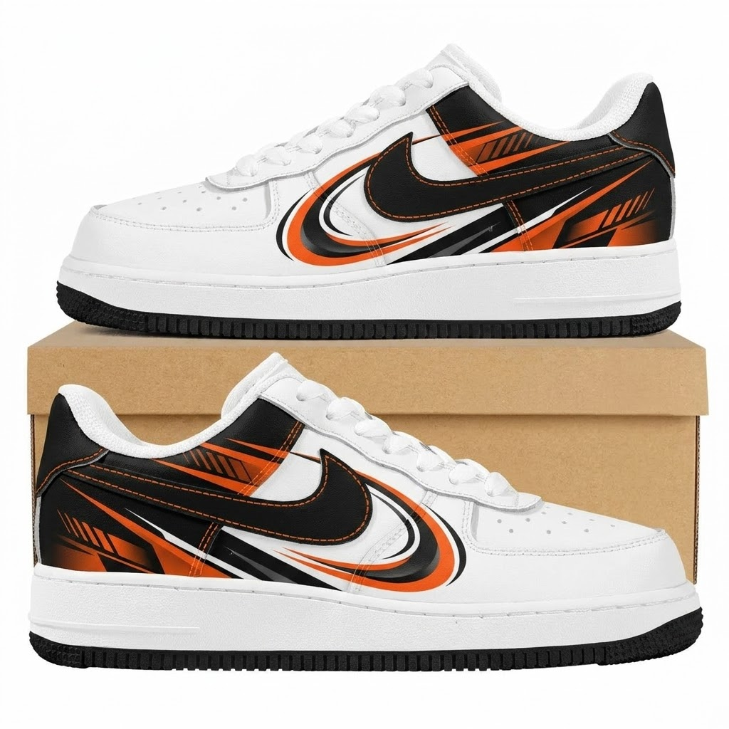 Oval Apex Streak Design Shoes F1