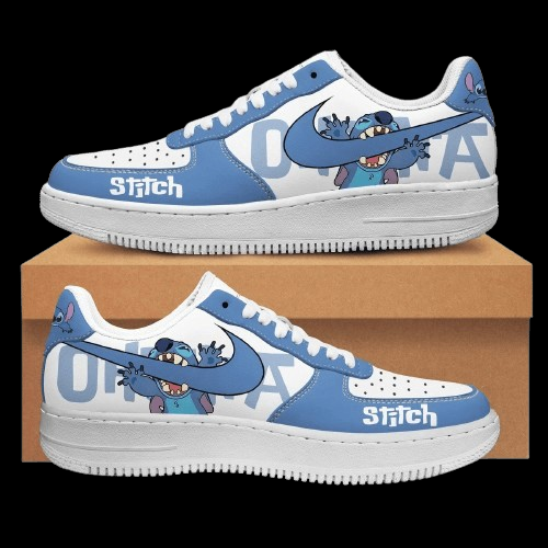 Hawaiian Vibe Blue And White Design Shoes F1