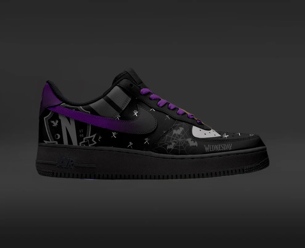 Wednesday Addams Design Shoes F1